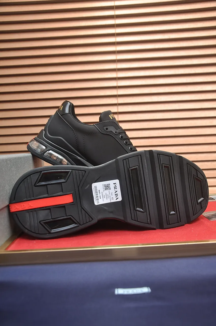 Men's shoes 💰680💶 [PRADA] Top-quality original items, new seasonal styles, high-quality original items, top-quality imported calfskin and original imported glue, imported cowhide lining with original cowhide feet, original outsole! Quality guaranteed! Code 38-45 (45 customized)